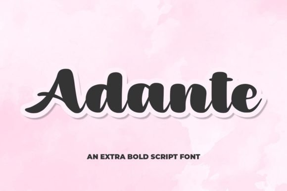 Adante: A Bold Handwritten Font for Stylish Design
