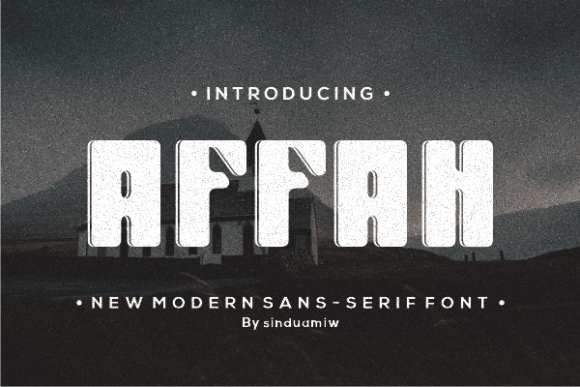 Affah: A Bold Font for Creative Makers