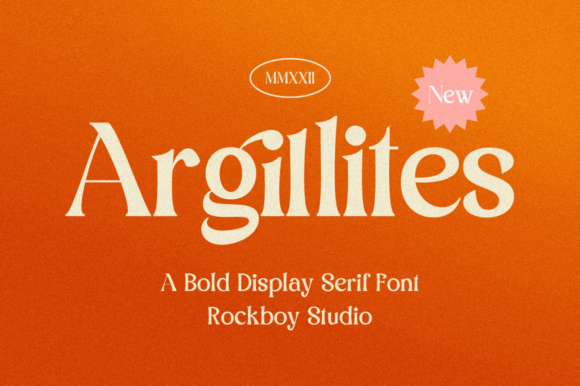 Argillites: A Bold Serif Font for Makers