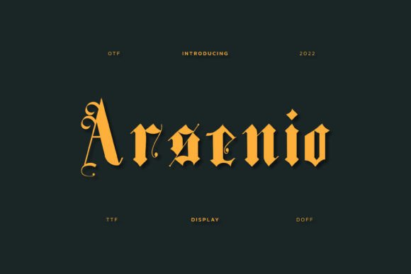Arsenio: Bold Blackletter Font