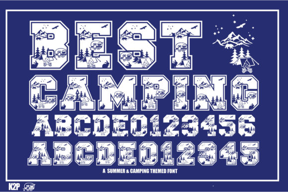 Best Camping Font for Bold Design