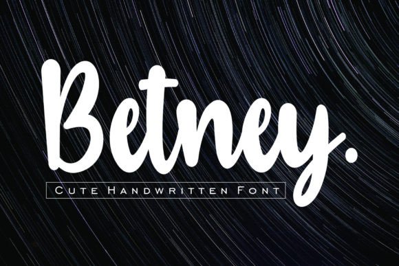 Betney: A Bold Handwritten Font