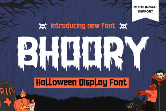 Bhoory: A Bold Halloween Font for Impactful Campaigns