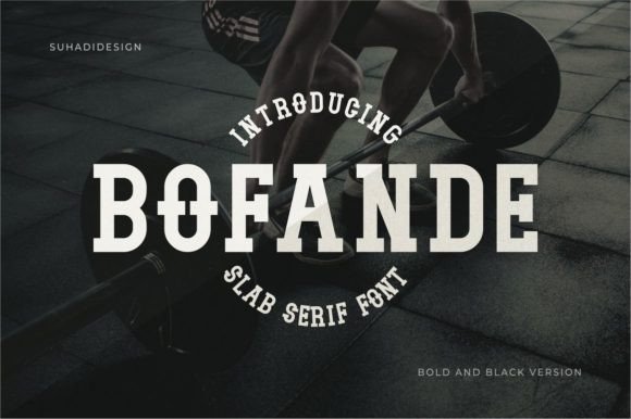 Bofande: A Bold Slab Serif Font