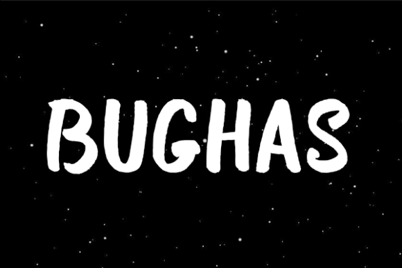 Bughas: A Bold Handwritten Font