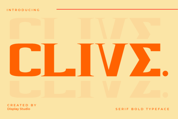 Clive: A Bold Serif Font for Business Branding
