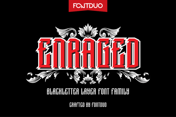 Enraged Font: Bold Blackletter for Editorial Design
