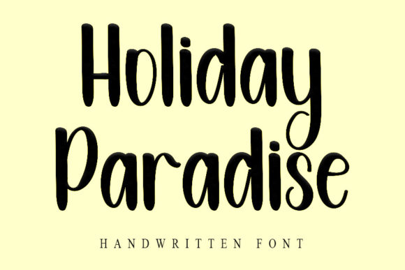 Holiday Paradise Font for Creative Projects