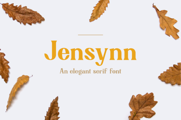 Jensynn: A Bold Serif Font for Editorial Design