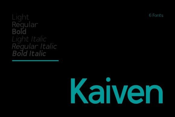 Kaiven: A Versatile Sans Serif Font