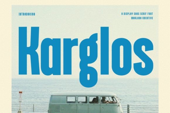 Karglos: A Bold Sans Serif for Creative Branding