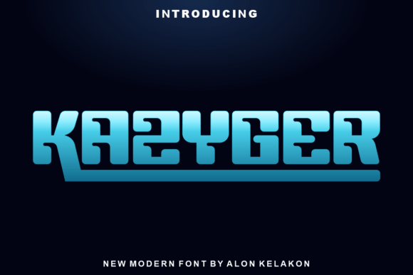 Kazyger: A Bold Sans Serif for Editorial Design