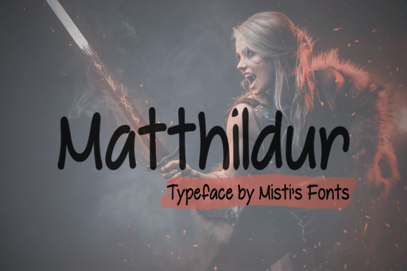 Matthildur: A Bold Font for Creative Publishing