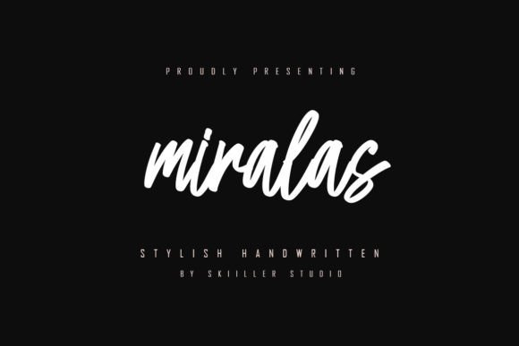 Miralas: A Bold Handwritten Font