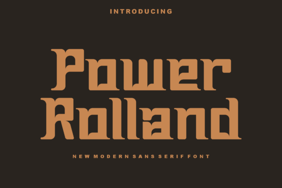 Power Rolland Font for Editorial Design