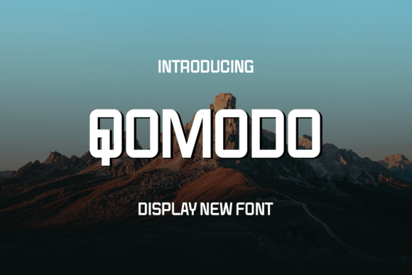 Qomodo: A Bold Font for Editorial Design
