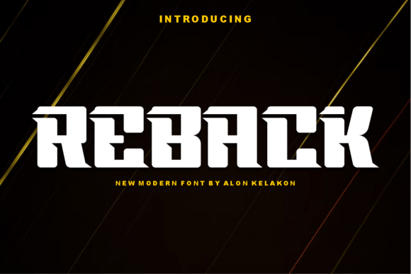 Reback: A Bold Slab Serif Font