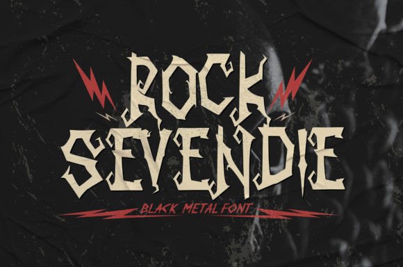 Rock Sevendie Font for Creative Makers