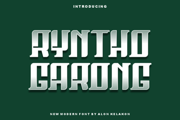 Ryntho Garong Font for Business