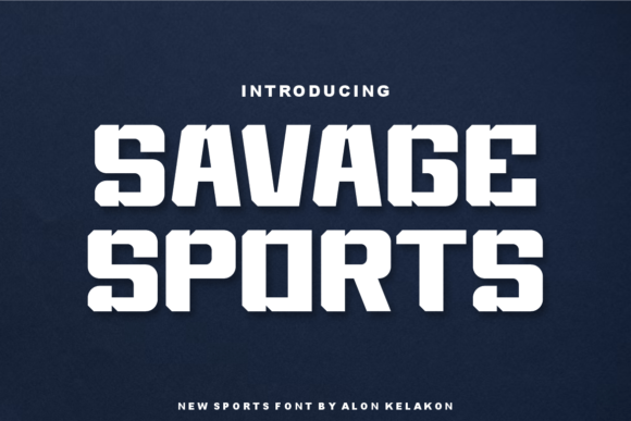 Savage Sports Font for Bold Branding