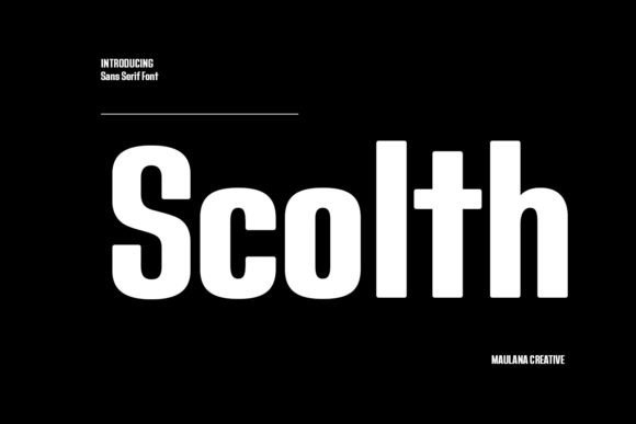 Scolth: A Bold Sans Serif for Better Design