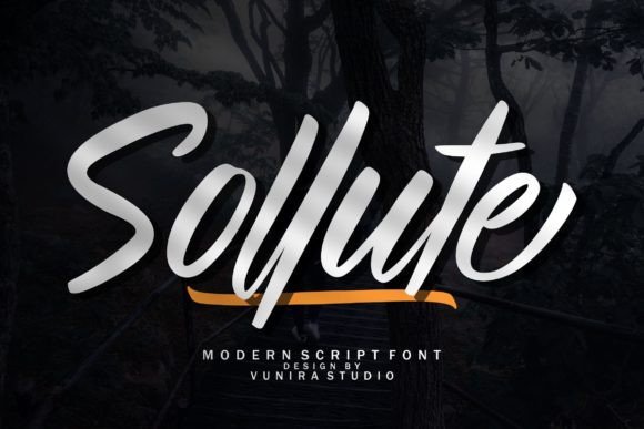 Sollute: A Bold Handwritten Font