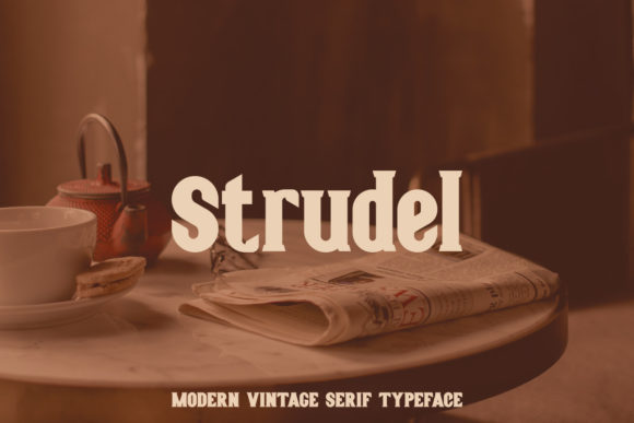 Strudel: A Bold Serif Font for Web Design