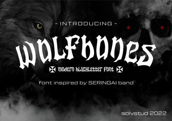 Wolfbones: Bold Blackletter Font